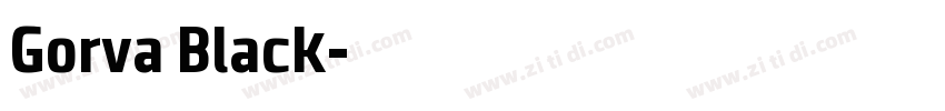 Gorva Black字体转换